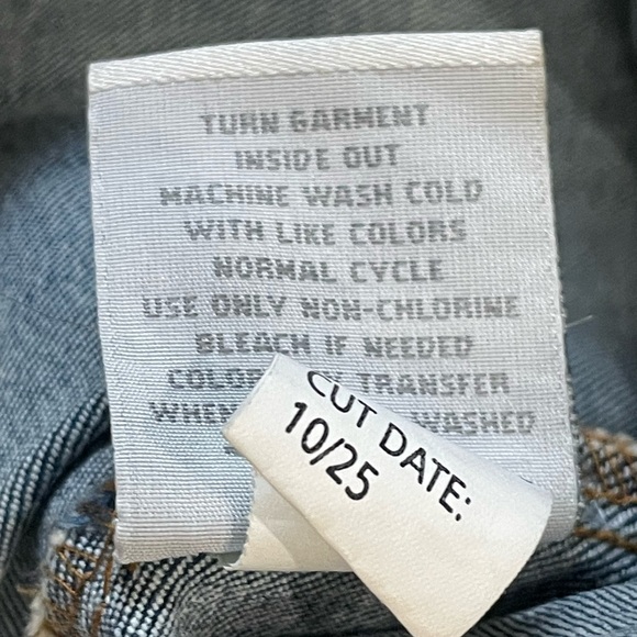 Torrid Denim Western Trucker Jacket with Rhinestone and Black Metallic Fringe 4 - Picture 12 of 14